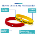 Factory direct sale custom logo imprinted funny silicone rubber wristband bracelets